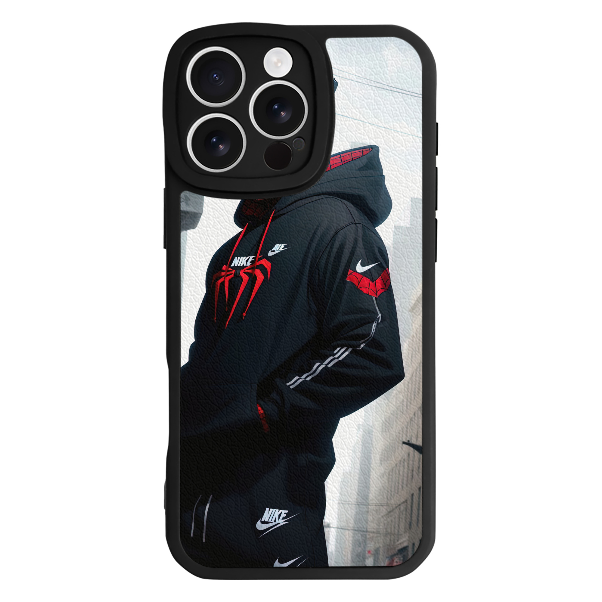 （画像用） Spider Man スパイダーマン 【iPhone 16シリーズ対応】シリコンスマホケース（レザー調） 材質：シリコン